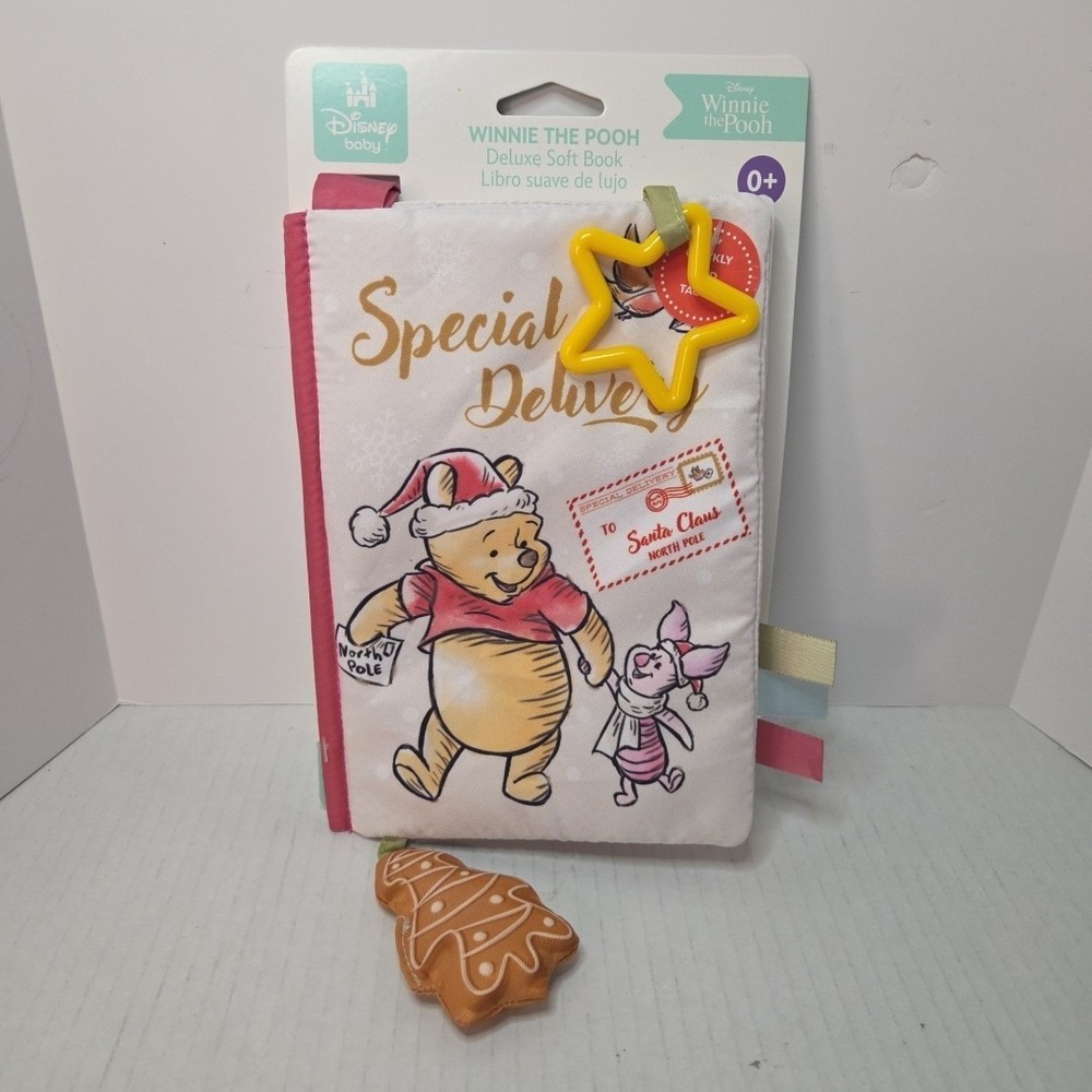 Disney Pooh Christmas Crinkle Play Book 2024 New
